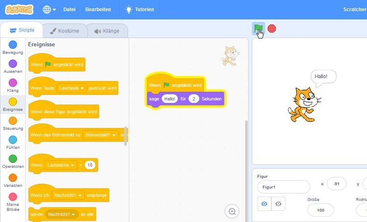 Programmieren mit Scratch