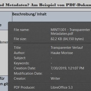Vorschaubild Was sind Metadaten?