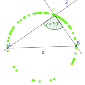 Vorschaubild Den Satz des Thales mit GeoGebra entdecken