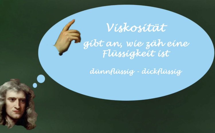 Isaac Newton und die Fließeigenschaften von Flüssigkeiten